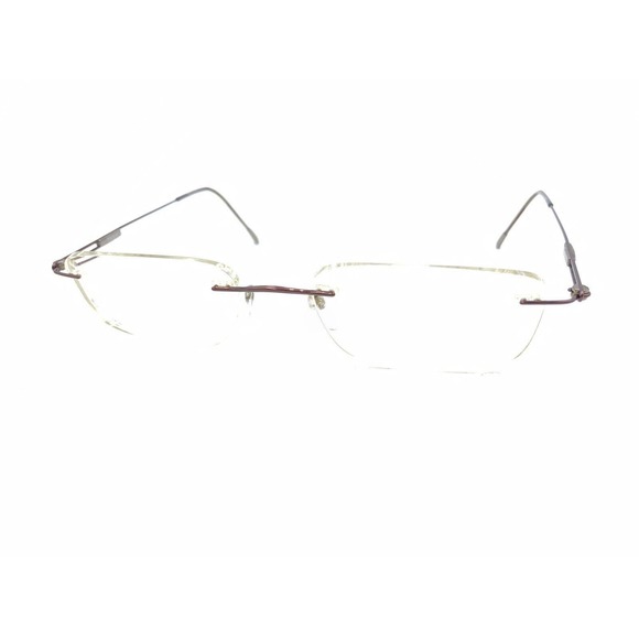 Silhouette 7663 40 6087 Titanium Brown Rimless Eyeglasses Frames 52-19 140 - Picture 8 of 13